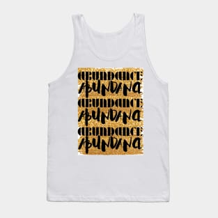 Abundance in Gold Glitter Tank Top